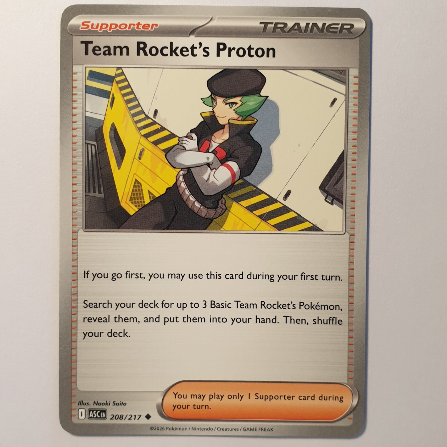 Team Rocket's Proton Uncommon ME: Ascended Heroes 208/217 NM