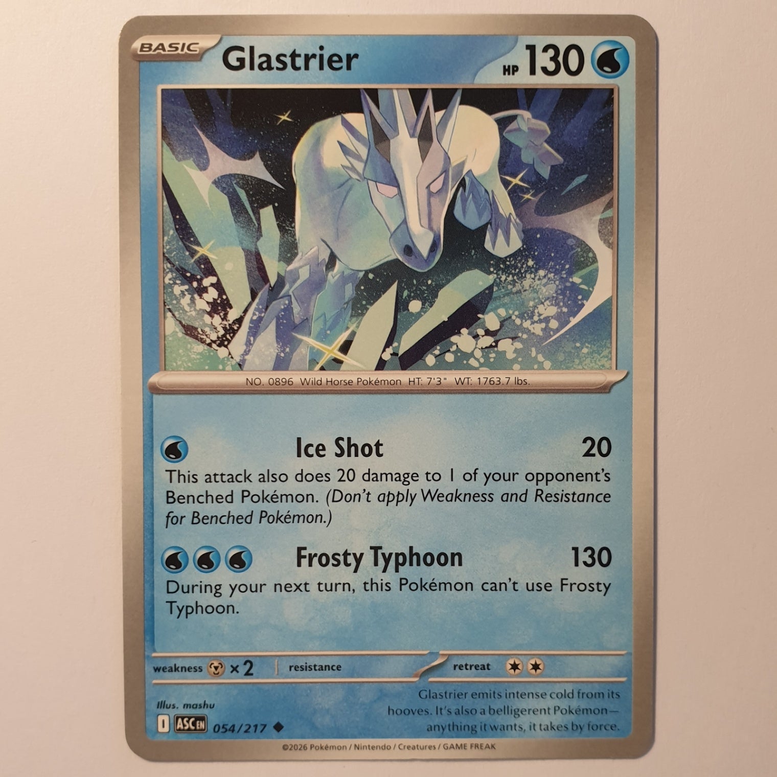 Glastrier Uncommon ME: Ascended Heroes 054/217 NM