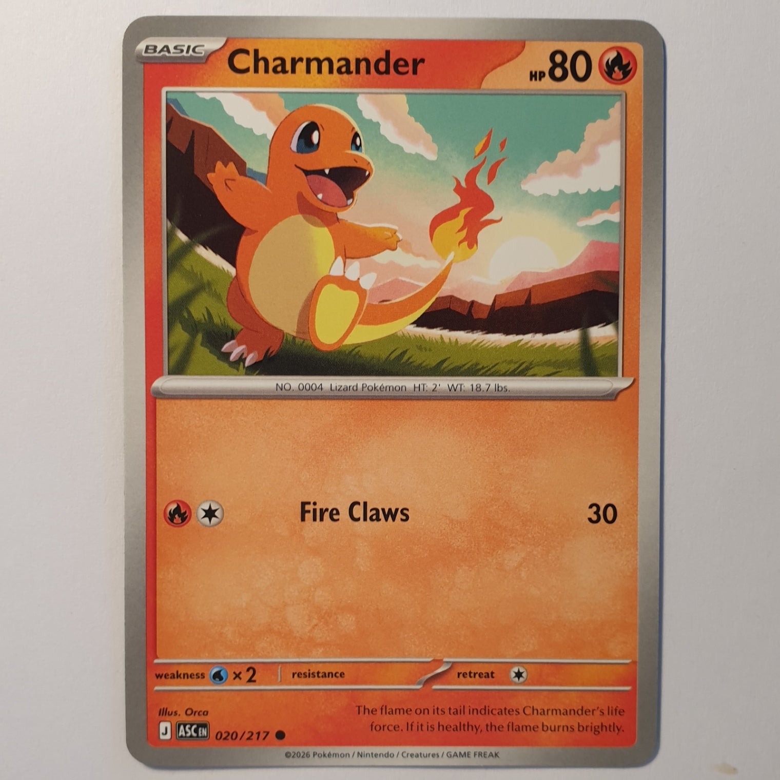 Charmander Common ME: Ascended Heroes 020/217 NM