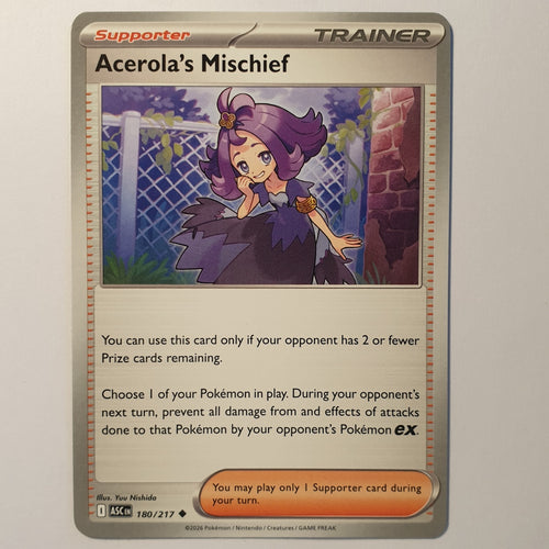 Acerola's Mischief Uncommon ME: Ascended Heroes 180/217 NM