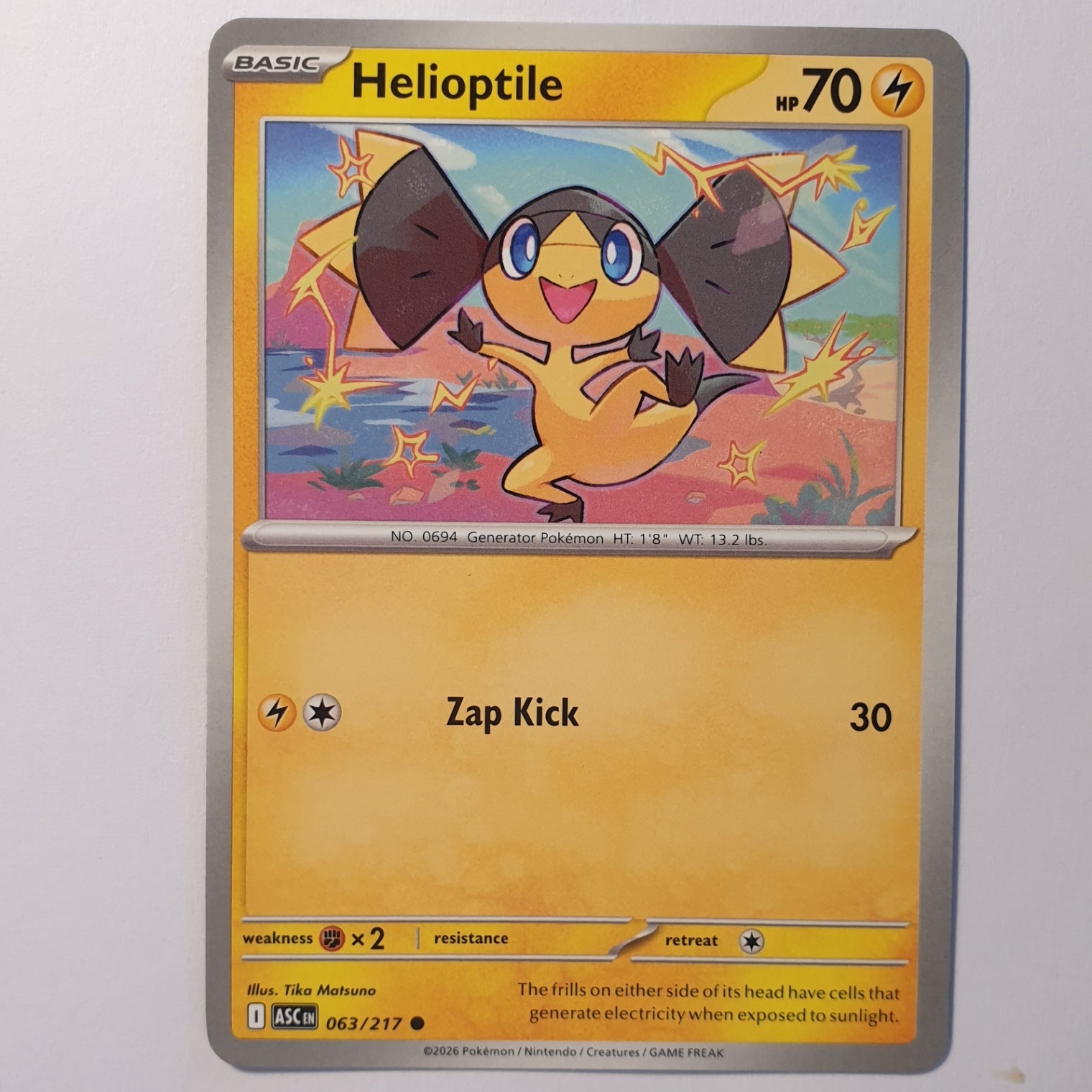Helioptile Common ME: Ascended Heroes 063/217 NM