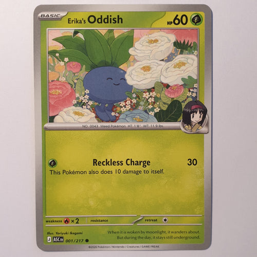 Erika's Oddish Common ME: Ascended Heroes 001/217 NM