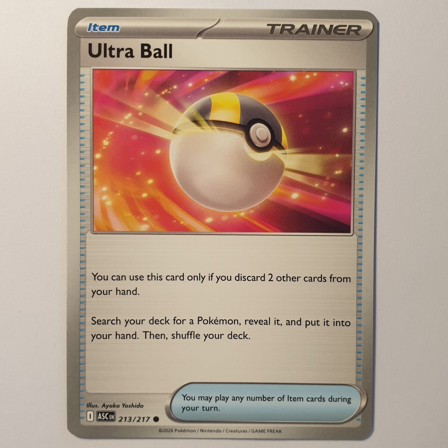 Ultra Ball Common ME: Ascended Heroes 213/217 NM