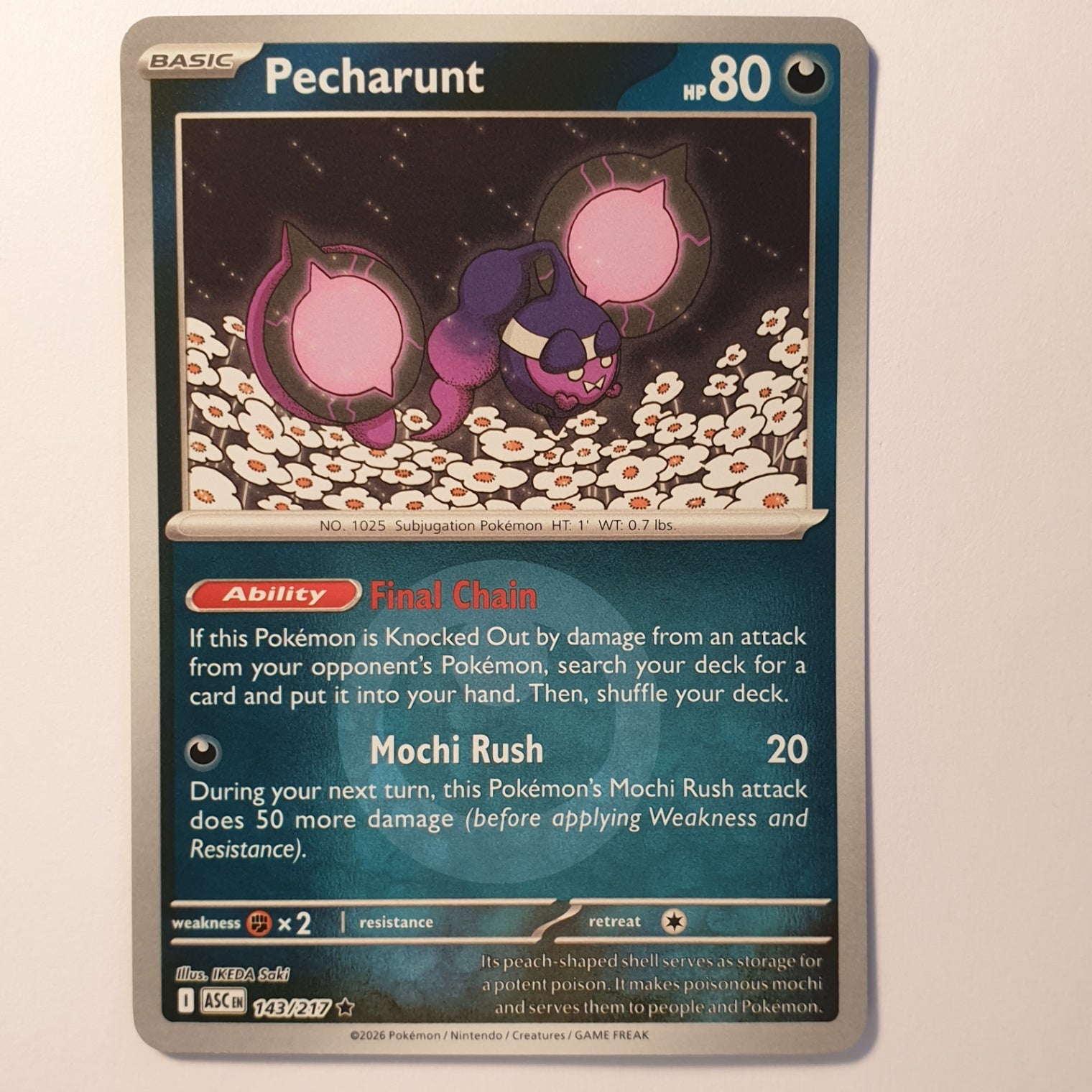 Pecharunt Rare ME: Ascended Heroes 143/217 NM