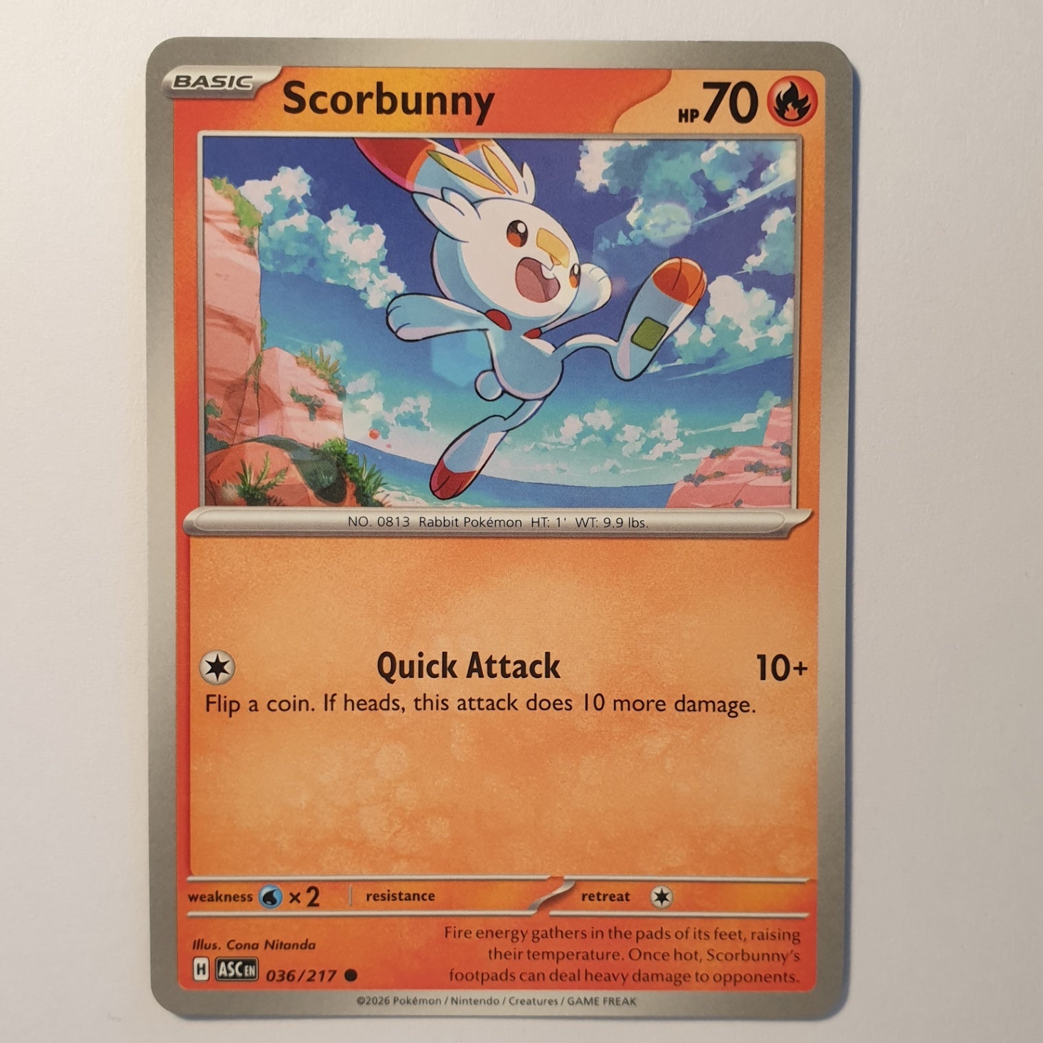Scorbunny Common SV07: Stellar Crown 026/142 NM