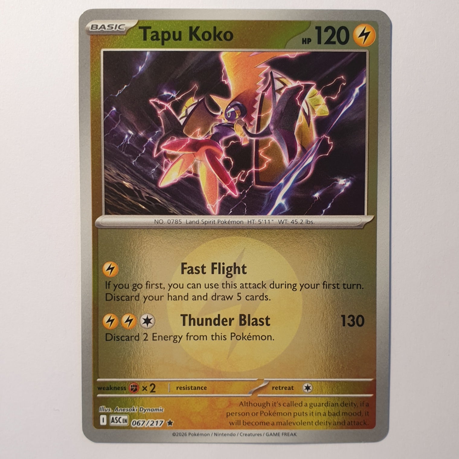 Tapu Koko Rare ME: Ascended Heroes 067/217 NM