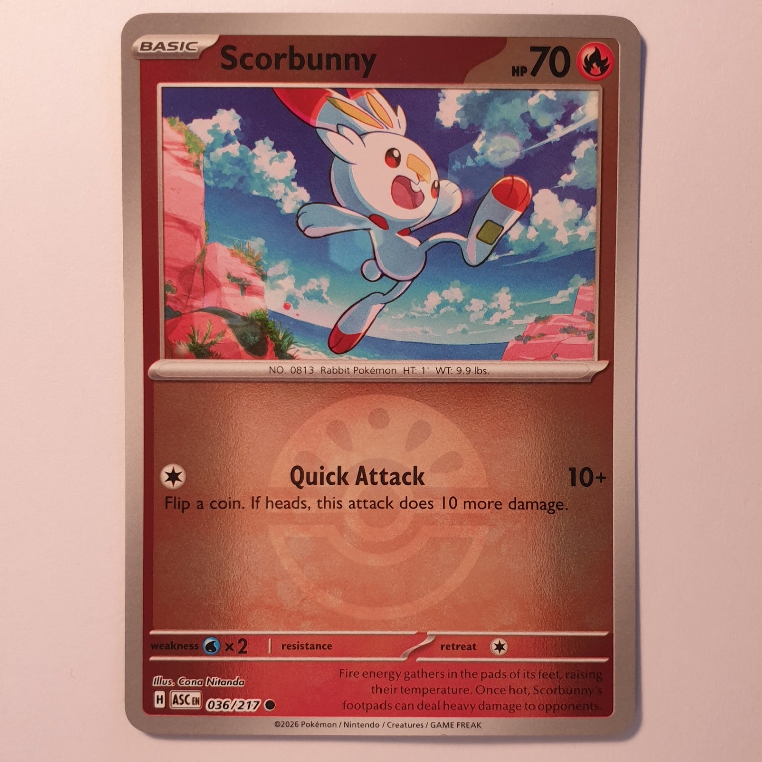 Scorbunny Common ME: Ascended Heroes 036/217 NM