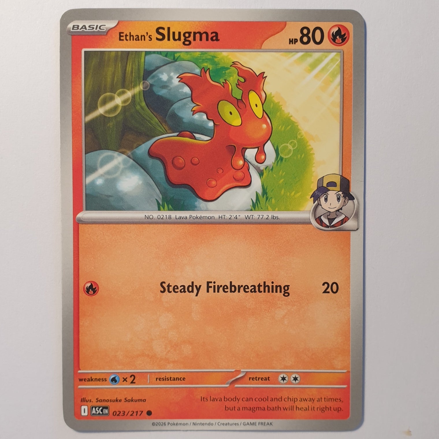 Ethan's Slugma Common ME: Ascended Heroes 023/217 NM