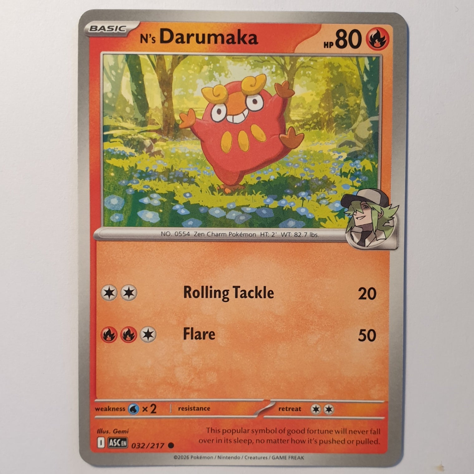 N's Darumaka Common ME: Ascended Heroes 032/217 NM