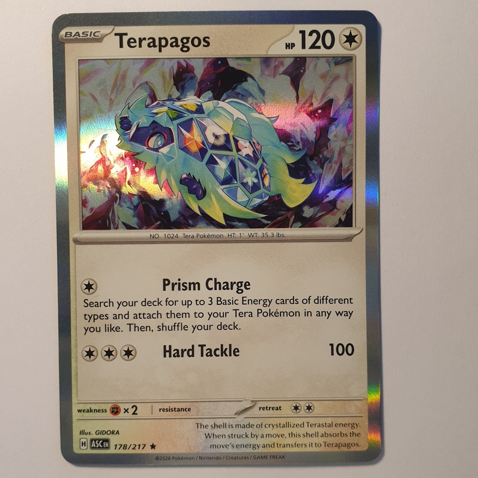 Terapagos Rare SV08: Surging Sparks 161/191 NM