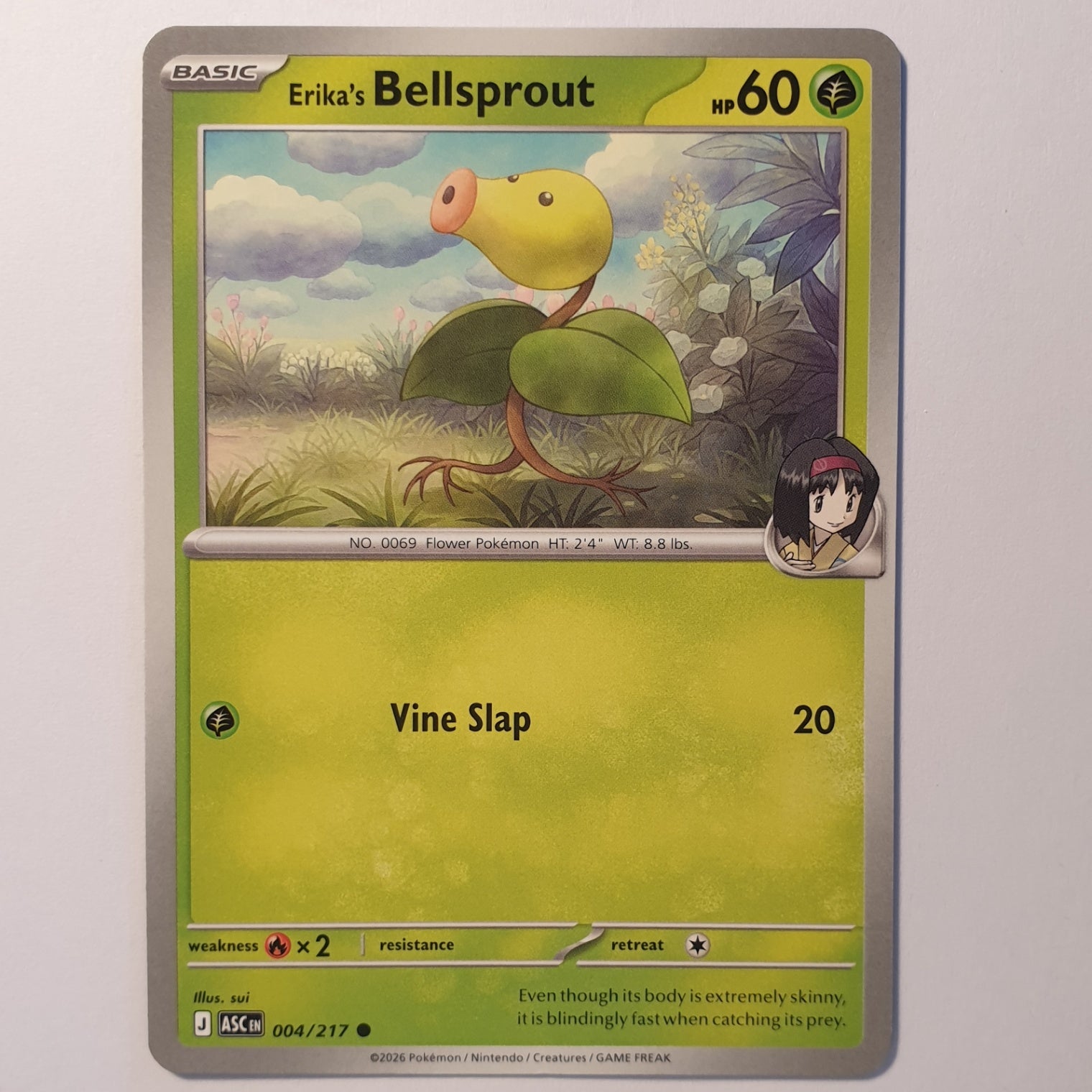 Erika's Bellsprout Common ME: Ascended Heroes 004/217 NM