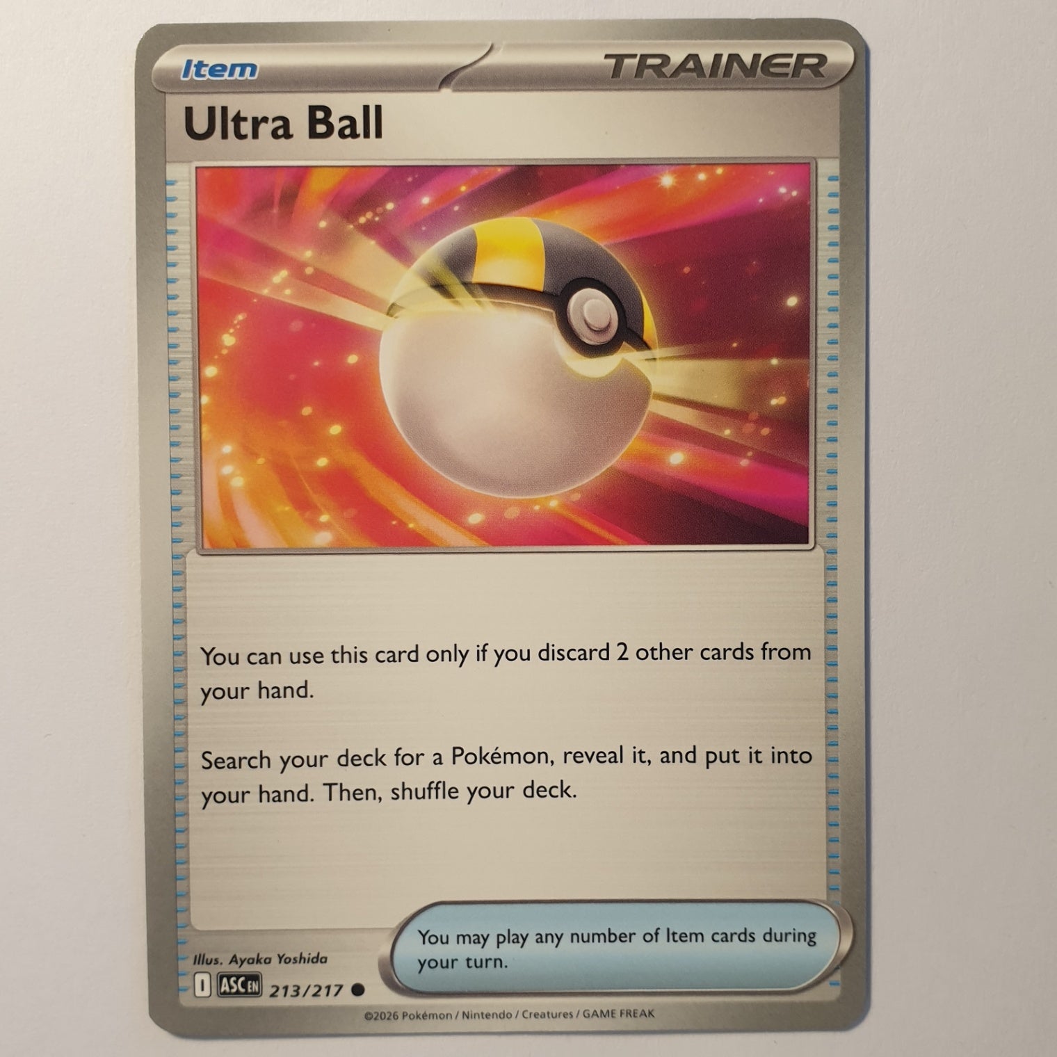 Ultra Ball Common ME: Ascended Heroes 213/217 NM