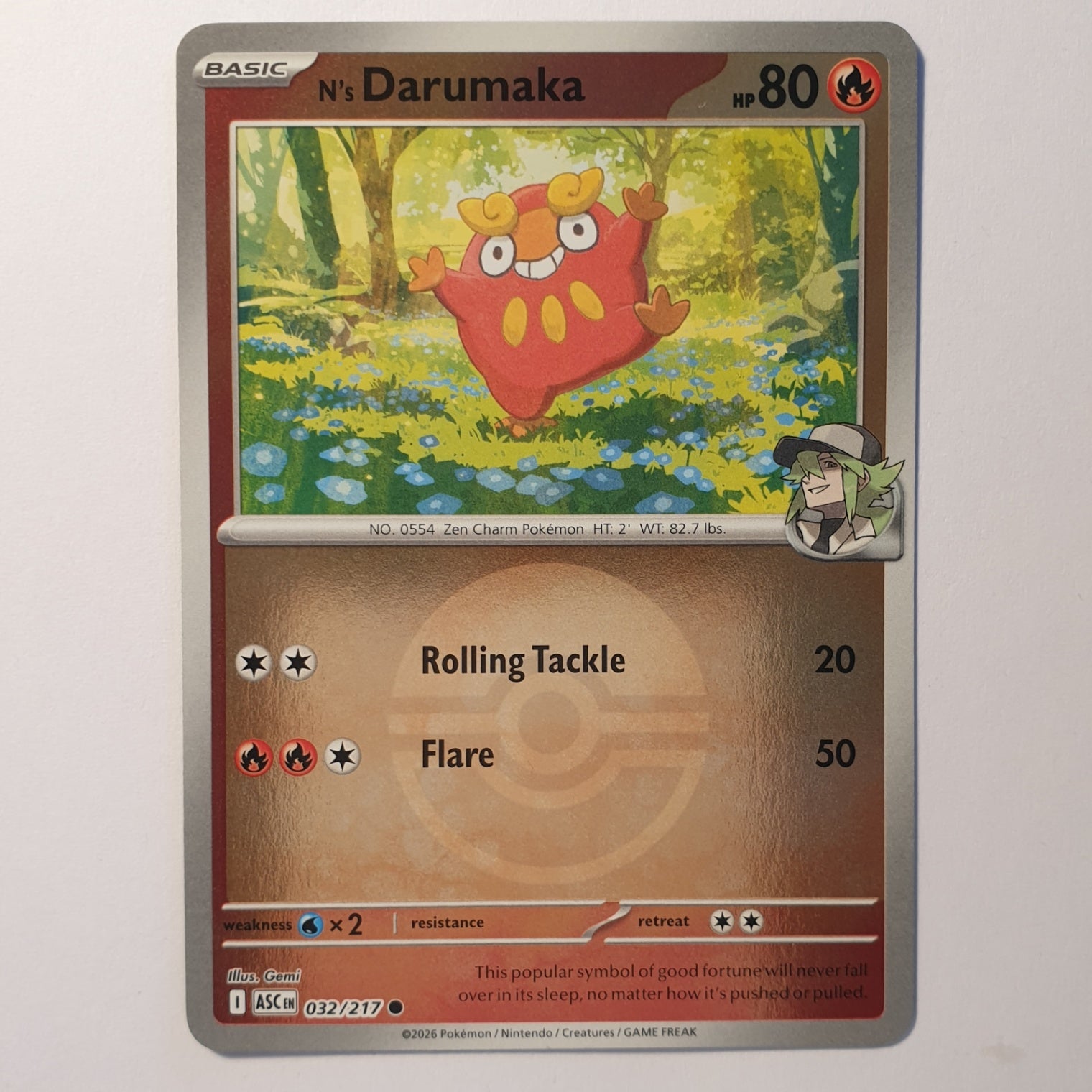 N's Darumaka Common ME: Ascended Heroes 032/217 NM
