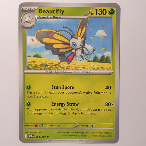 Beautifly Uncommon ME: Ascended Heroes 013/217 NM