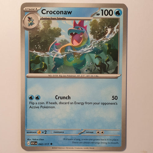 Croconaw Uncommon ME: Ascended Heroes 042/217 NM