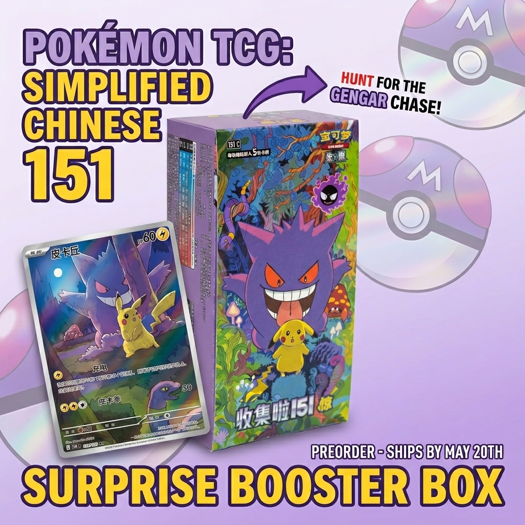 Pokémon TCG: Simplified Chinese 151 Surprise Slim Booster Box – PREORDER