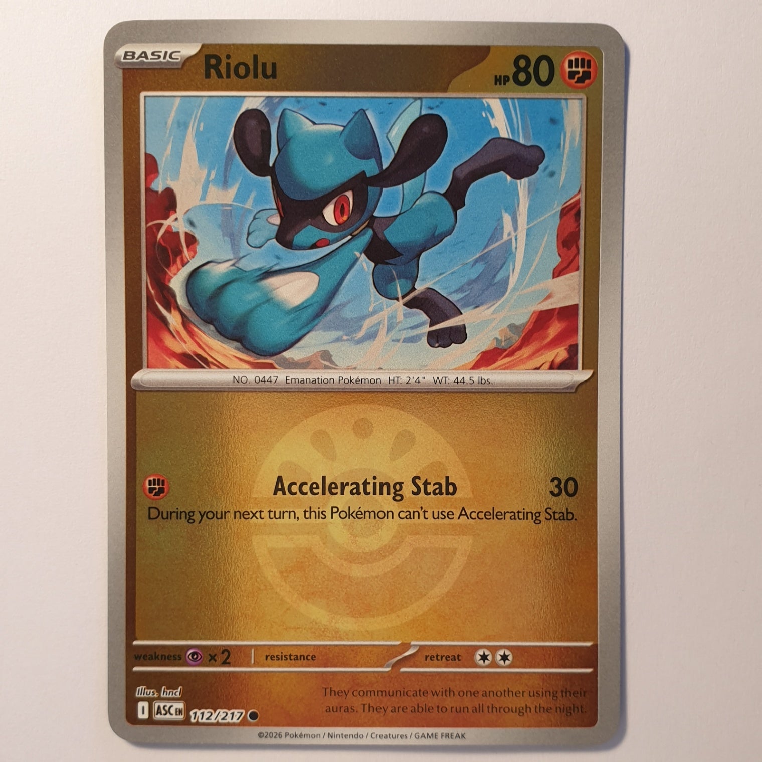 Riolu Common ME: Ascended Heroes 112/217 NM