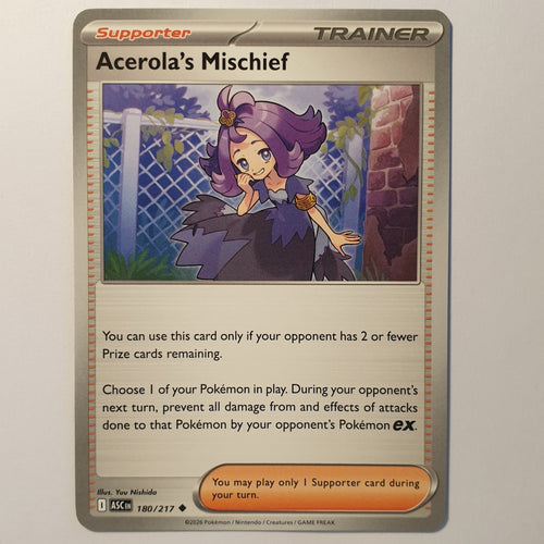 Acerola's Mischief Uncommon ME: Ascended Heroes 180/217 NM
