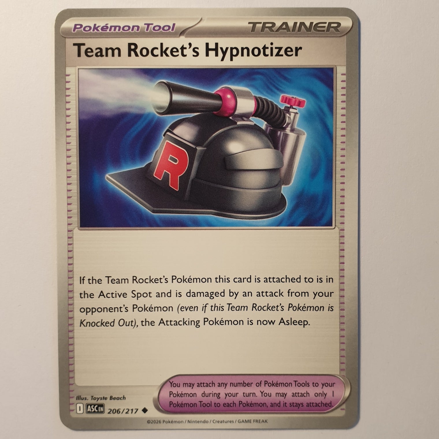 Team Rocket's Hypnotizer Uncommon ME: Ascended Heroes 206/217 NM