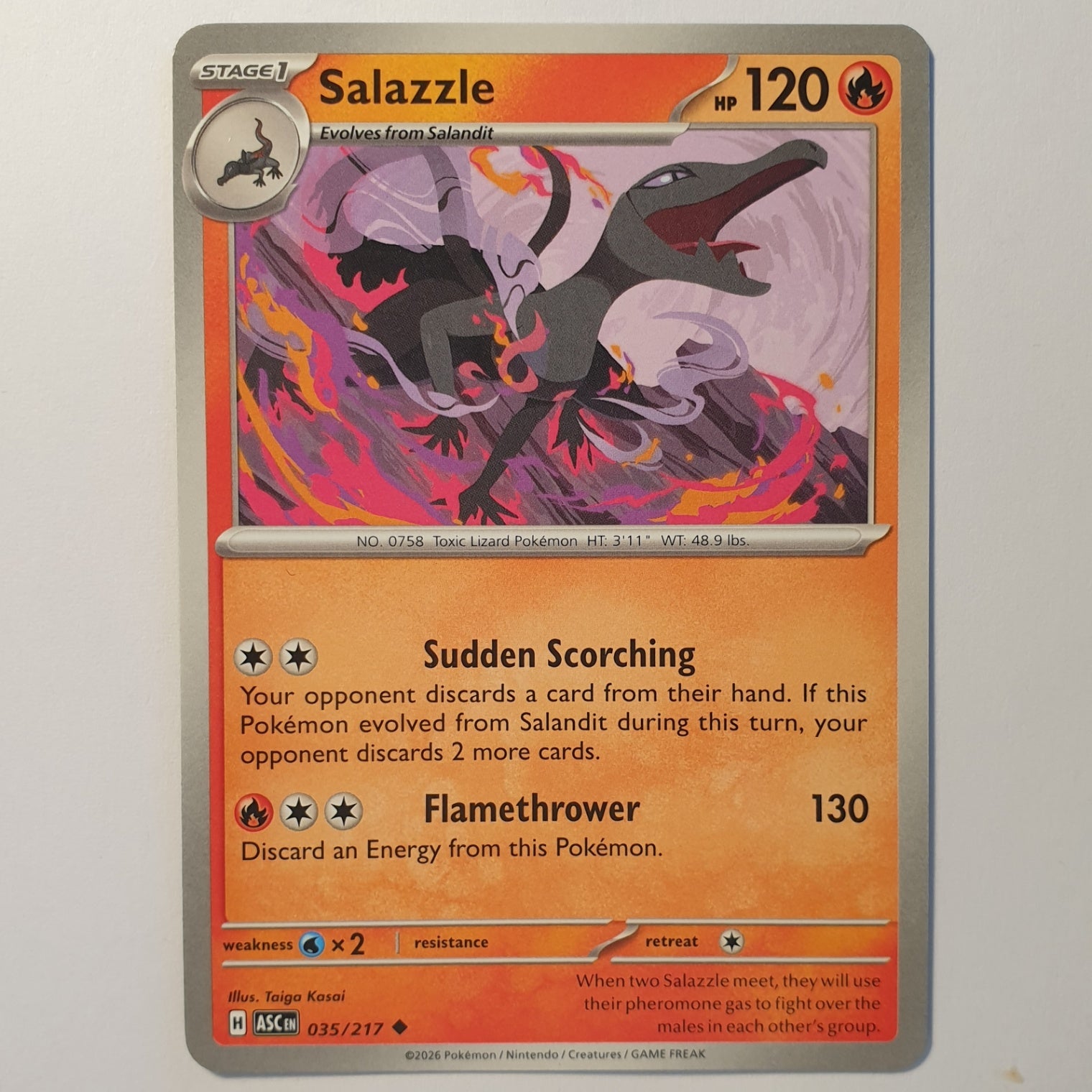 Salazzle Uncommon ME: Ascended Heroes 035/217 NM