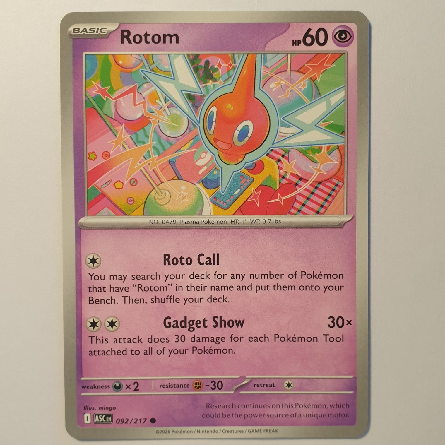 Rotom Common ME: Ascended Heroes 092/217 NM