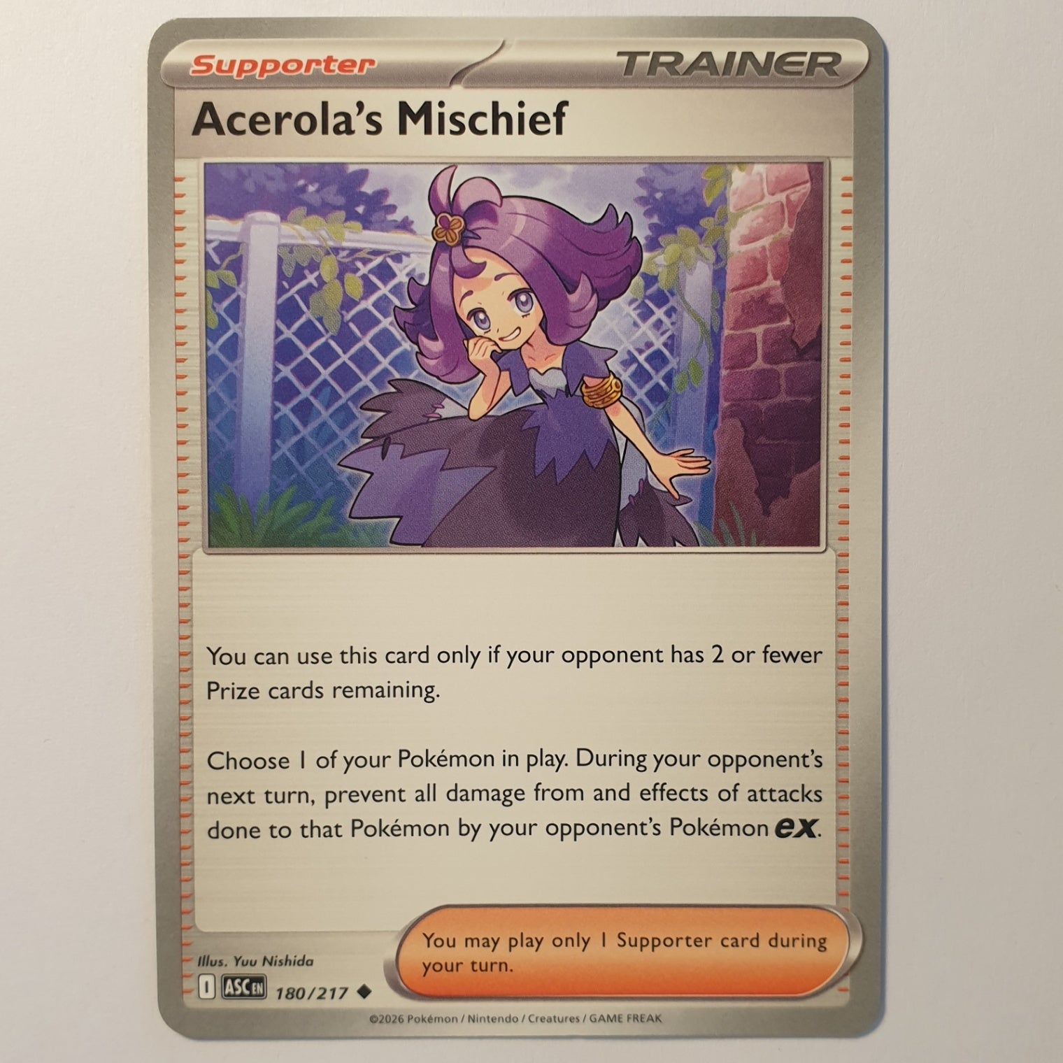 Acerola's Mischief Uncommon ME: Ascended Heroes 180/217 NM