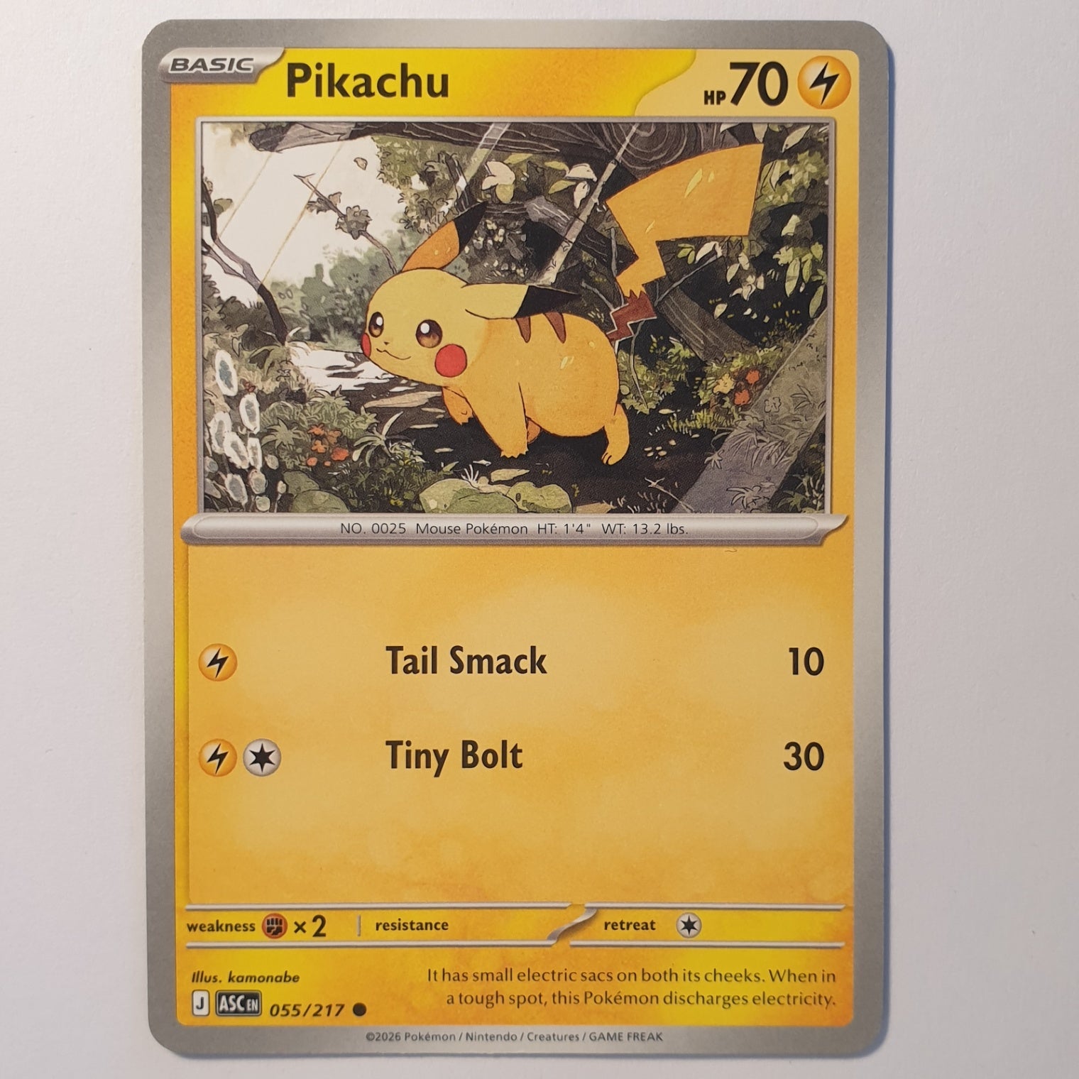 Pikachu Common ME: Ascended Heroes 055/217 NM