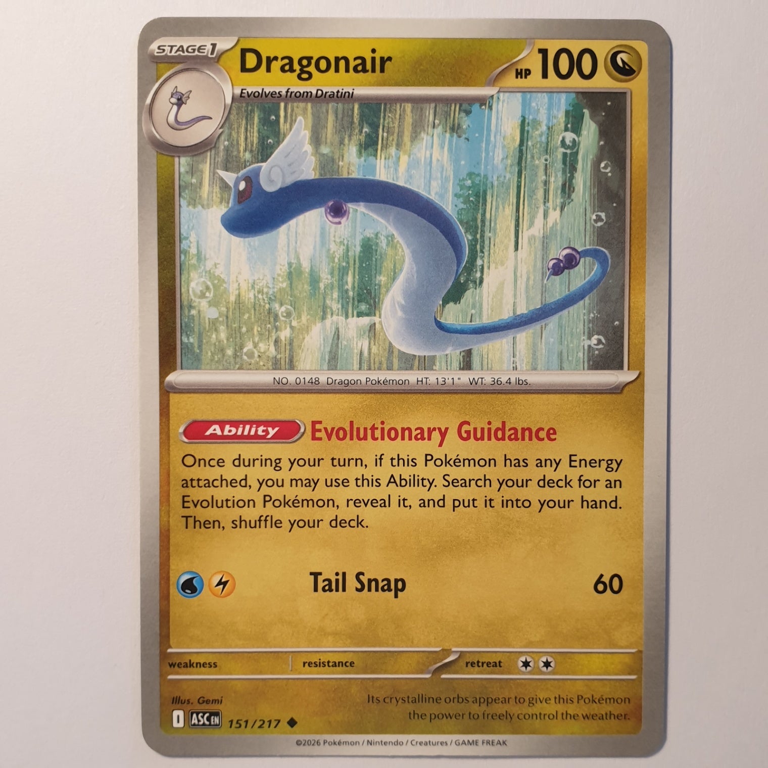 Dragonair Uncommon ME: Ascended Heroes 151/217 NM