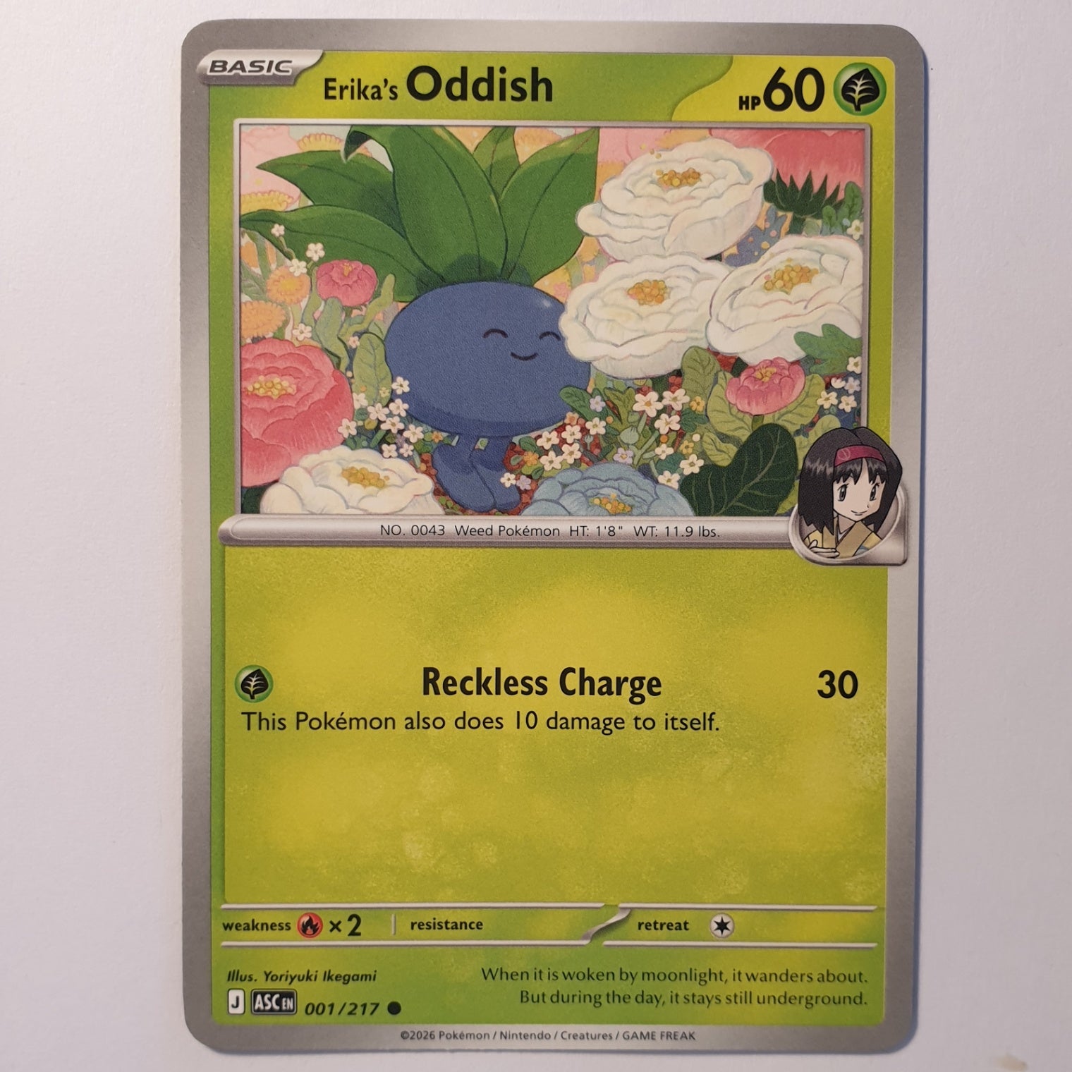 Erika's Oddish Common ME: Ascended Heroes 001/217 NM