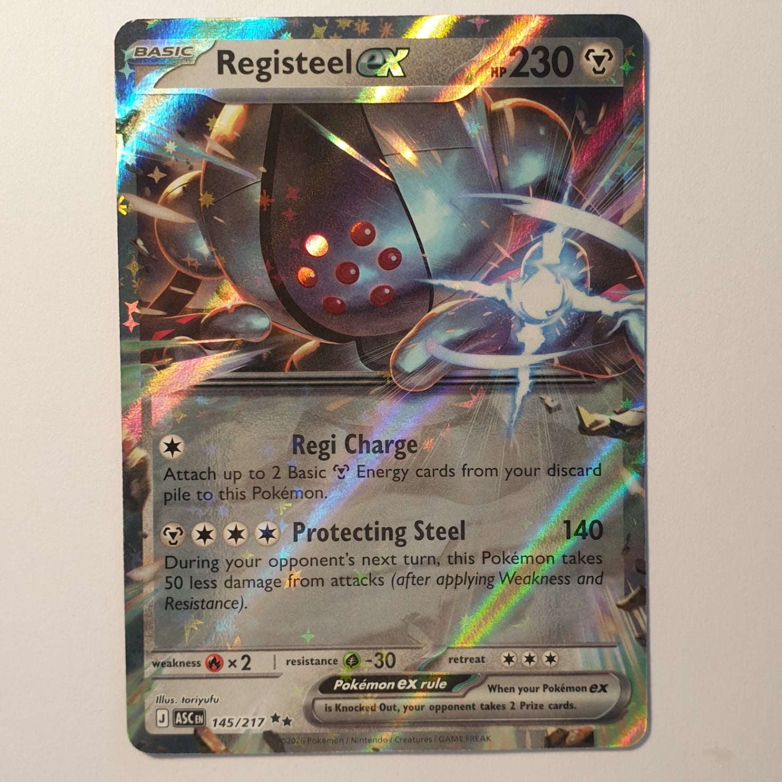 Registeel ex Double Rare ME: Ascended Heroes 145/217 NM