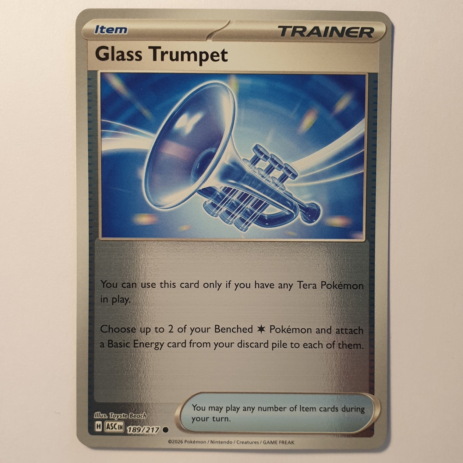 Glass Trumpet Uncommon SV: Prismatic Evolutions 110/131 NM